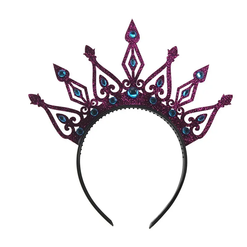 2023 New Hot Sale Luxus Karneval Party Tanz Halloween Kostüm Zubehör Retro Queen Crown Stirnbänder für Frauen