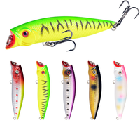 Q4 95mm 11.5g 5 couleurs mini leurres de pêche en plastique dur méné