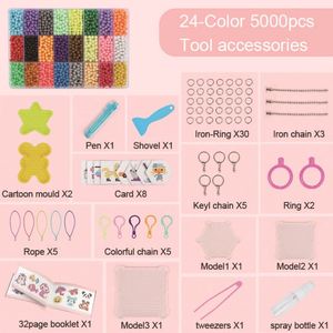 5000 Perles Filtrantes DIY pour Enfants, Perles d'Eau Magiques 24 Couleurs, Jouets Transparents en Gelée, Pistolet à Eau en Gel - Product Image 2