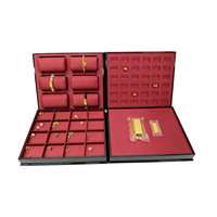 Plateau à bijoux noir finition dorée, style chinois traditionnel, doublure en soie, pour rangement de bagues, plateau de présentation pour diffusion en direct, modèle