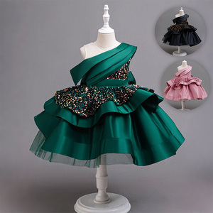 Young <strong>Girls</strong>' Noble And Magnificent <strong>Dress</strong>, Big Bow, Shiny Party <strong>Girls</strong>' Princess <strong>Dress</strong>, Graduation Ball Elegant Dignified <strong>Dress</strong> - Product Image 1