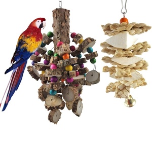 Prickly Ash Wood Bird Chewing <strong>Toy</strong> Hanging Wooden Climbing Perch for Macaw, <strong>Grey</strong> <strong>Parrot</strong>, Large <strong>Parrot</strong> Cage Supplies - Product Image 6
