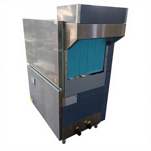 Lave-vaisselle électrique automatique commerciale industrielle en acier inoxydable sur convoyeur, autonome, pour hôtels et foyers, capacité 200 services - Product Image 1