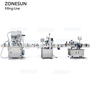 ZONESUN Automatic Cosmetic Liquid Nail Polish Essential Oil <b>Dropper</b> <b>Bottle</b> Filling Capping Labeling Machine Line With Cap Feeder - Product Image 5