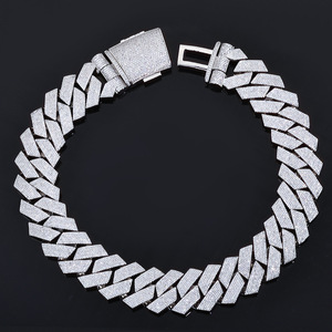 Chaîne cubaine tendance de 25 mm avec 6 rangs de zircons, style urbain, collier hip-hop personnalisé pour homme, cadeau de fête - Product Image 3