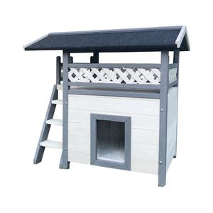 Casa de mascotas inteligente con balcón superior, venta al por mayor, para gatos y perros - Product Image 3