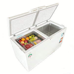 Congélateur coffre <span class=keywords><strong>double</strong></span> porte 200-300 litres, <span class=keywords><strong>double</strong></span> température, dégivrage manuel, grande capacité pour maison, garage et stockage commercial - Product Image 4