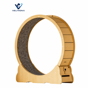Ruota per Esercizio Gatti in Legno, <span class=keywords><strong>Tapis</strong></span> <span class=keywords><strong>Roulant</strong></span> Silenzioso Grande per Interni, Giocattolo da Corsa con Superficie in Moquette, 5 Misure 81-103cm - Product Image 1