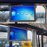 OSK-Monitor de TV de 18,5 pulgadas para autobús, monitor de techo abatible, 24V, montaje en techo, AV, entrada Hd-mi, LCD