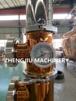 Pompe à engrenages en acier inoxydable ZJ 100 litres avec moteur pour équipement de distillation de vin, alambics de reflux pour vodka et gin, alcool
