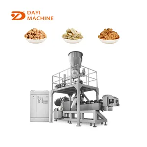 tvp soya protein nuggets machine small soy protein chunks soya vegetable meat extruder soya meat making machine