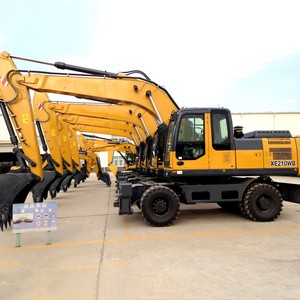 Hot Sale 21 Ton 0.86m3 Bucket Construction Wheel Excavator XE210WB With 1 Year Warranty Imported Engine Chinese Excavator - Product Image 2