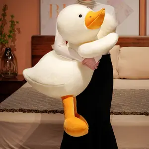 Hot Selling Cartoon Anime Kawaii Duck Plush Toys Cute Duck Throw Pillow Cushion Baby Sleeping Comfortable Toys