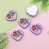 100 pièces de mini-aliments de simulation Kawaii DIY, fruits, gâteaux, pains, ornements en résine, artisanat, accessoires pour maison de poupée