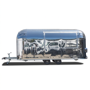 Camion de restauration mobile en acier inoxydable à essieu unique, véhicule motorisé pour la livraison d'aliments surgelés avec cuisine mobile pour utilisation en extérieur - Product Image 1