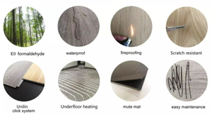 Günstiger SPC-Bodenbelag zur Selbstverlegung im Großhandel | Wasserfester <span class=keywords><strong>PVC</strong></span>-Vinylboden in Holzoptik für Schlafzimmer, Küche, Schule, Wohnzimmer & Fitnessstudio - Product Image 6