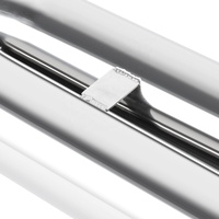 FTHP Long Dual 2.5inch Exhaust Tip Chrome Stainless Steel Universal Car Exhaust Tips Muffler Tip Tail Pipe untuk bmw