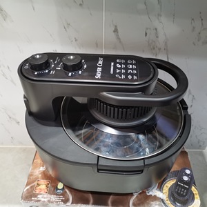 Friteuse à air Czg 10L ronde avec revêtement céramique, électrique, pour usage domestique, avec fonction automatique - Product Image 4