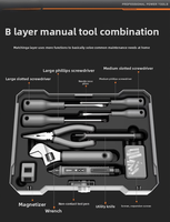 Kit d'outils de perçage électrique multifonctionnel, ensemble complet d'outils électriques pour l'entretien de la quincaillerie domestique