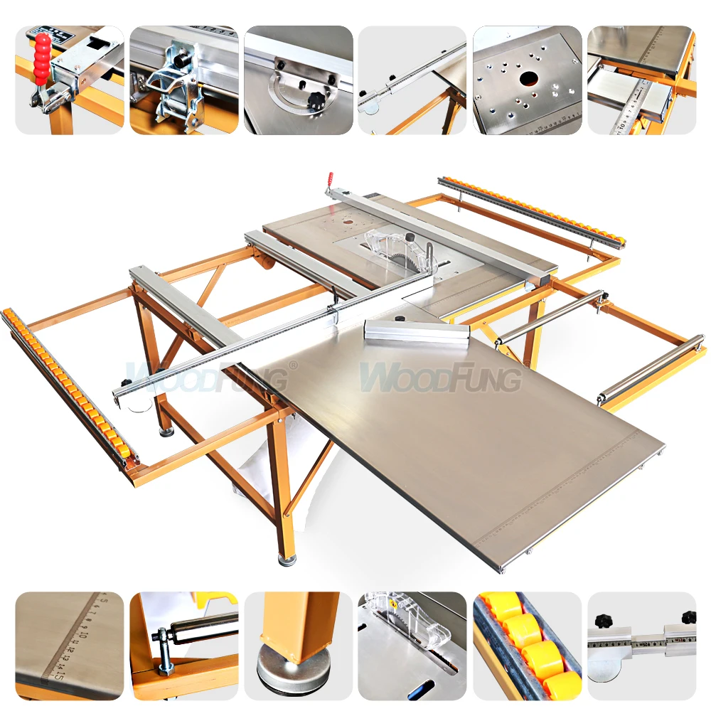 Mini sierra de mesa deslizante para carpintería multifuncional, sierra de  banco doméstica (enchufe e Ticfox