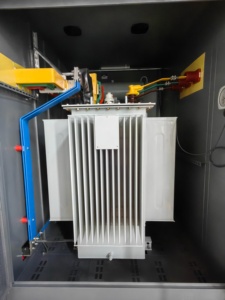 Integrado Solar PV tipo caja subestación DC combinador inversor transformador de potencia 380V/480V/440V salida 50Hz Flyback en espiral - Product Image 2