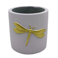 Pot de plantes artificielles de bureau pour la décoration du jardin, petit pot de jardinière succulente en ciment