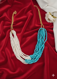 Ethnic <b>Beaded</b> Antique Jewellery Long Mala <b>Set</b> High Gold Polish Fancy Design Traditional Party Wear Necklace for Women - Product Image 3