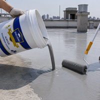 Peinture PU monocomposant hydrofuge à haute élasticité et anti-fissures pour l'étanchéité des toitures
