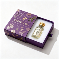 Boîte à tiroir personnalisée, emballage avec impression couleur, logo estampé à chaud, boîte cadeau en carton rigide coulissante en papier couché pour huiles essentielles