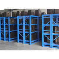 Étagère à moules en acier métallique robuste, stockage à ouverture totale, élévateur de palettes vertical, antirouille, réglable, rayonnage d'entrepôt, d'usine