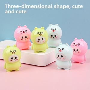 Taille-crayon miniature X530 en gros, mignon et créatif, en forme de dessin animé Kawaii, pour fournitures scolaires et cadeaux pour enfants - Product Image 4