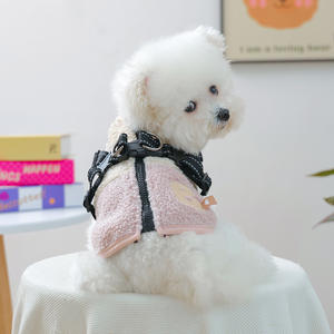 Gilet Imbottito per <span class=keywords><strong>Cani</strong></span> con Guinzaglio, Cappotto Invernale in Lana d'Agnello per <span class=keywords><strong>Razze</strong></span> Piccole, Uso Esterno, Compleanno, Primavera, Tempo Libero, <span class=keywords><strong>Taglia</strong></span> XS - Product Image 2