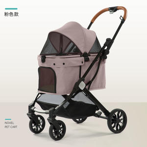 Carrito <span class=keywords><strong>de</strong></span> Paseo Plegable Ligero para Mascotas, Material Oxford, Carrito <span class=keywords><strong>de</strong></span> Viaje para Perros, Transportador <span class=keywords><strong>de</strong></span> Lujo para Perros Medianos - Product Image 3