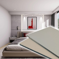 Panneau en nid d'abeille en aluminium léger et haute résistance, insonorisant, résistant à l'humidité, idéal pour la décoration des murs et des plafonds.