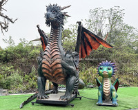 Décoration de parc à thème Animatronic Dragon Model Réaliste Dragon Statue Fournisseur