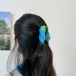 YIYI קלאסי בסגנון סיני בצורת דלעת אצטט קליפ שיער טופר שיער רב צבעוני דלעת קליפ טופר יצירתי סיטונאי