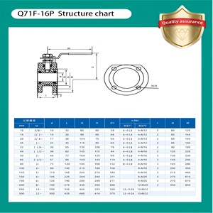 Wenzhou Usine Personnalisé En Acier Inoxydable 304 316 304L 316L DIN PN16 DN15 Manuel Italien Type Wafer Ball Valve - Product Image 4