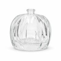 Botol Parfum Kristal Putih Bulat Bentuk Labu MAISON ASRAR 100ml Langsung dari Pabrik, Berukir Benang Emas