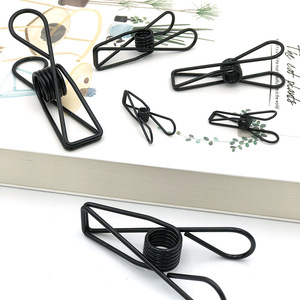 5 colori ufficio in acciaio inox legante fermaglio <span class=keywords><strong>clip</strong></span> morsetto per carta con durevole piccolo filo metallico perni vestiti pioli vestiti - Product Image 5