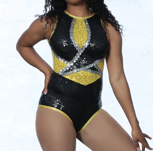 Uniforme de Majorette Personalizado OEM para Competencia, Entrenamiento, Equipo, Lentejuelas, Actuación en Escenario, Ropa de Baile para Mujer, Ropa Casual de Animadora - Product Image 3