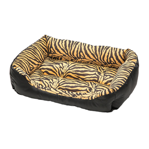 Cama para Perro Moderna, con Calefacción, Rectangular, Grande, de Fibra Impermeable, con Estampado de Leopardo, Relleno de Algodón, en Caja de Cartón, para Todas las Estaciones - Product Image 1