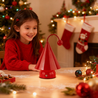 Nouvel arrivage de veilleuse arbre de noël en métal lumières de festival décoration belle lampe de nuit pour enfants lampe de table à led pour la maison