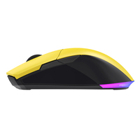Aflion-ratón rgb superligero para videojuegos, periférico con 8 Botones programable y 7 DPI ajustables para gaming y oficina, venta al por mayor