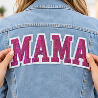 Patchs de lettres personnalisés en sequins, brodés et scintillants, à thermocoller ou à coudre, appliques alphabétiques pour vêtements, vestes, sweats à capuche et sacs