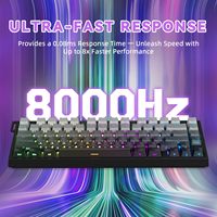 ATTACK SHARK R82 HE Hall Effect Keyboards Adjustable Actuation Point Custom Mechanical RGB Light Computer Accessories Gamer Gift