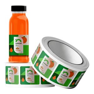 Étiquettes pour Boissons au Miel et au Citron Fermentés NUYU, 250 ml, Papier Rectangulaire, Emballage Écologique Auto-Adhésif - Product Image 6