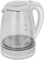 Nouvelle Arrivée Bouilloire Électrique Manuelle Sans Fil 1500W en Verre Borosilicate Transparent 2L avec Protection Anti-Ébullition à Sec pour la Maison et la Cuisine