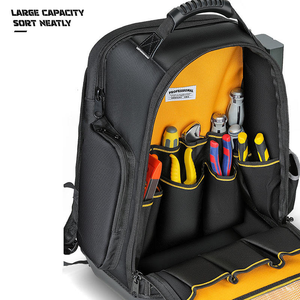 Sac à dos de réparation pour électricien de grande capacité, sac multifonctionnel à fermeture éclair pour hommes, sac à usage spécial, design spécial - Product Image 3
