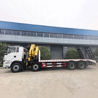 Camión Grúa Articulada Shacman H3000 8x4 de 25 Toneladas, Totalmente Hidráulico, Gran Momento de Elevación para la Construcción de Expansión de Puertos en África