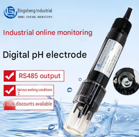 Capteur de pH numérique 4-20mA RS485 électrode de pH des eaux usées capteur de PH-mètre numérique industriel en ligne